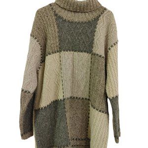 Vintage Women's XL Jones New York Hand Knit Wool Pullover Sweater